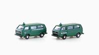 MiNis/Lemke  LC4353 - VW T3 2er Set Bus BGS + Bahnpolizei