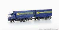 MiNis/Lemke LC4635 - MAN F90, 3-ACHS WECHSELPRITSCHEN-HÄNGERZUG GEFCO