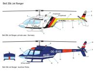 Lemke Collection LC5101 - Hubschrauber Bell 206 Jet Ranger Polizei/Rotorflug, Bausatz