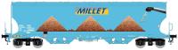 LS Models 30592 - Spur HO Silowagen Tagnpps MILLET, Ep.VI, 3.Nr.