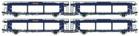 LS-Models 32155 - Spur H0 2.tlg. Set Doppel-Autotransportwagen Laaers der Touax, Ep.VI, DC