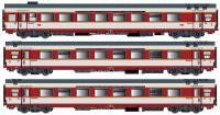 LS Models 40804AC - Spur HO 3er Set GC Personenwagen SNCF, Ep.IV, Etendard, B, AC