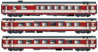 LS Models 40805DC - Spur HO 3er Set GC Personenwagen SNCF, Ep.IV, Etendard, C