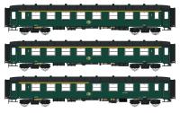 LS Models 42101 - Spur HO Spur H0 3-tlg. Set Personenwagen I2 der SNCB, Epoche IIIC