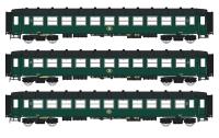 LS Models 42102 - Spur H0 3-tlg. Set Personenwagen I2 der SNCB, Ep.IIIC