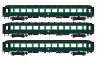 LS Models 42108 - Spur H0 3-tlg. Personenwagenset l2 der SNCB, Ep.IIIa