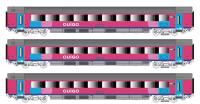 LS Models 43058DC  - Spur H0 3-tlg. Set Personenwagen I11 "OUIGO", Ep. VI