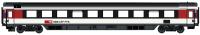 LS Models 47376 - Spur HO EC PERSONENWAGEN, 2.KL. BPM SBB, EP.VI, WEISS/ROT/SCHWARZ