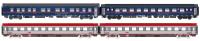 LS Models 97033AC - Spur HO 4er Set Nachtzugwagen ÖBB NJ, Ep.VI, NJ408, Set I, AC