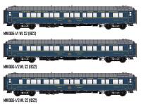 LS Models MW1006-1 - Spur HO CIWL Personenwagenset 3tlg. "Bombay Express 1933" Ergänzungsset Ep.II