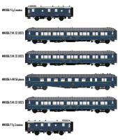 LS Models MW1006 - Spur HO 6er Set Personenwagen 'Bombay Express', CIWL, Ep.II, Innenbeleuchtung