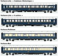 LS Models MW1007 - Spur HO 4er Set Personenwagen VSOE, Ep.VI, Set 1