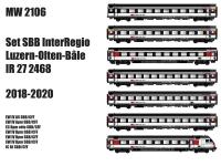 LS Models MW2106 - Spur HO 7er Set Personenwagen SBB, Ep.VI, IR 27, DC