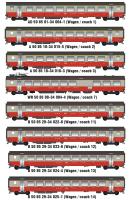 LS Models MW2108AC - Spur HO 8er Set Personenwagen EW III SBB, Ep.IV, Swiss Express, AC