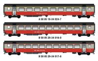 LS Models MW2109-1 - DC Spur H0 3-tlg. Set Personenwagen "Airport Express" der SBB, Ep.IV-V