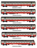 LS Models MW2109DC - Spur H0 6-tlg. Set Personenwagen "Airport Express" der SBB, Ep.IV-V