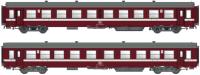LS Models MW40041 - Spur HO 2er Set Personenwagen K4 B, 2.Kl. SNCB, Ep.V