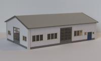 Laffont N3301 - Spur N Gewerbehalle mit Rolltoren
