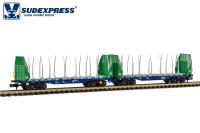Sudexpress N657010 Spur N Gigawood-Wagen VTG Sggmrrs 90 Papierholz Austria, Ep. VI