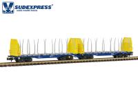 Sudexpress N657059 - Spur N Holztransportwagen Sggmrrs 90 VTG, Ep.VI