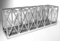 Laffont O4511 - Spur 0 Fachwerk-Kastenbrücke 1-gleisig graphitgrau