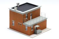 Igra Modell 202118 - Spur N Bata´s Werkswohnung, Lasercut Bausatz