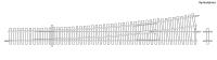 Roco 4042490 Spur HO Betonschwellen-Weiche links Wl10