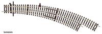 Roco 42473 - Spur HO  Bogenweiche rechts BWr3/4