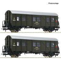 Roco 6200195 - Spur HO 2-tlg. Set: Behelfspersonenwagen, PKP