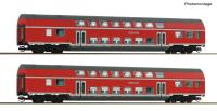 Roco 6280072 Spur TT 2er Set Doppelstockwagen  DB AG, Epoche V-VI