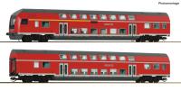 Roco 6290071 Spur TT 2er Set Doppelstockwagen der DB AG, Epoche V-VI