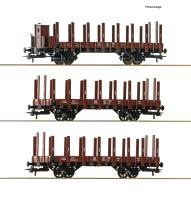 Roco 6600041 - 3-tlg. Set: Rungenwagen, DRG