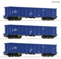 Roco 6600100 - 3-tlg. Set: Offene Güterwagen, PKP Cargo