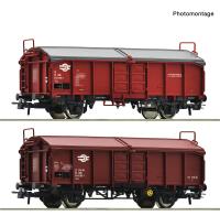 Roco 6600116 - Spur HO 2-tlg. Set: Schiebedachwagen, MAV