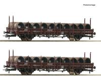 Roco 6600120 - Spur HO 2-tlg. Set: Schwenkrungenwagen, ÖBB