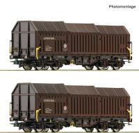 Roco 6600132 - Spur HO 2-tlg. Set: Teleskophaubenwagen, ÖBB