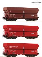 Roco 6600135 - Spur HO 3-tlg. Set: Selbstentladewagen, DB AG