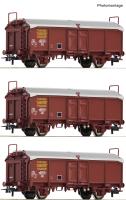 Roco 6600173 - Spur HO 3-tlg. Set: Schiebedachwagen, SNCF