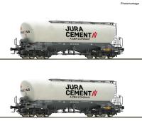 Roco 6600191 - Spur HO 2-tlg. Set: Silowagen, Jura Cement/Wascosa