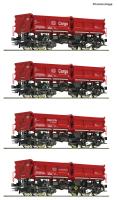 Roco 6600202 - Spur HO 4-tlg. Set: Muldenkippwagen, DB AG
