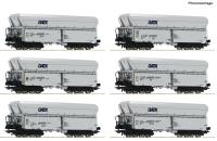Roco 6600220 - Spur HO 6-tlg. Set: Selbstentladewagen, GATX