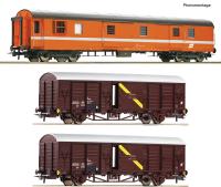 Roco 6600294 - Spur HO 3-tlg. Set: Postwagen „Postschnellzug“, ÖBB