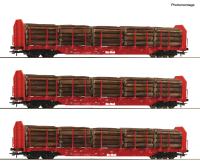 Roco 6600318 - Spur HO 3-tlg. Set: Rungenwagen, OnRail