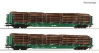 Roco 6600319 - Spur HO 2-tlg. Set: Rungenwagen, OnRail