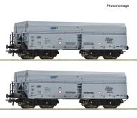 Roco 6600328 - Spur HO 2-tlg. Set: Selbstentladewagen, CEMET