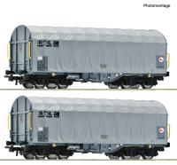 Roco 6600375 Spur HO 2-tlg. Set: Schiebeplanenwagen, ATIR-RAIL