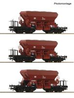 Roco 6600387  Spur HO 3-tlg. Set: Schotterwagen, DB