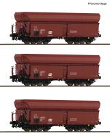 Roco 6600425 Spur HO 3-tlg. Set: Selbstentladewagen, CD