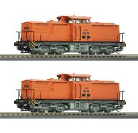 Roco 7380011 - Spur TT 2-tlg Set: Diesellokomotiven 111 018-8 und 111 019-6, DR