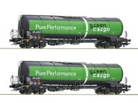 Roco 76026 - 2-tlg. Set: Kesselwagen, Green Cargo